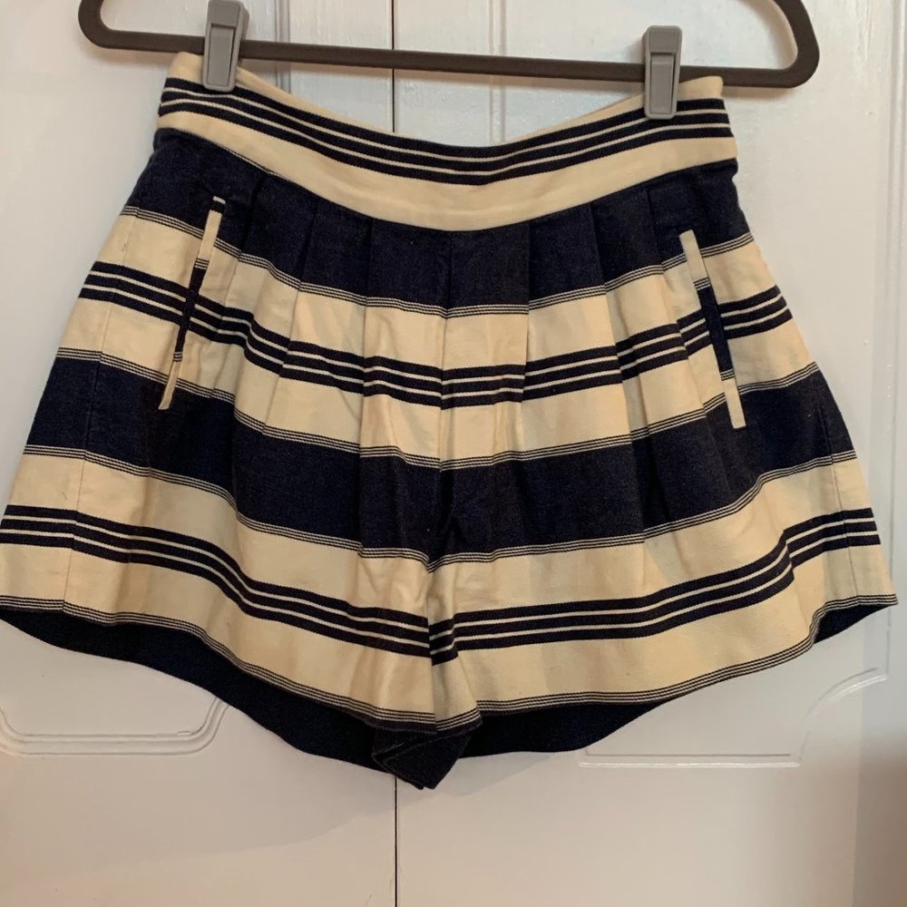 Tracy Reese A Line Striped Shorts